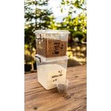 Frefly Store Kedi ve Köpek Kuru Mama Saklama Kabı, Şeffaf ve Kullanışlı Set