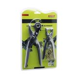 Frefly Store Kemer Delme Perçim Pensesi 2'li Set - 6 Ayarlı Deri Delici Pense + Çıtçıt Makinesi - Düğme Takma Perçin Atma Deri Kemer Çanta Kumaş Kanvas Karton Için