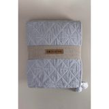 Frefly Store Koza Home Stella Lacivert Çift Kişilik Baklava Desenli Yatak Örtüsü 230X250 2 Yastık 50X70 5030 - 001-Renkli - 10 x 10 cm