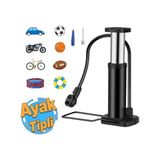 Frefly Store Küçük Ayak Tipi Pompa Tekli Teker Araç Bisiklet Top Bot Lastik Şambrel Şişirme Pompası 1 Adet