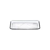 Frefly Store Kurşunsuz Kristal Dikdörtgen Tatlı Tabağı, 2'li Set, 22CM x 12CM - 0 - 19 L