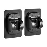 Frefly Store Kyrotech 2'li Set Ayarlanabilir Kendinden Yapışkanlı Duş Başlığı Askısı, Siyah Duvara Monte Duş Başlığı Tutucu, Matkap Gerektirmez Sabit Braket, Suya Dayanıklı Banyo Duş Başlığı Sabitleyici Aksesuar - Adaçayı Yeşili