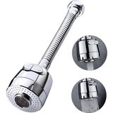 Frefly Store Kyrotech Hortumlu 360° Dönebilen 3 Kademeli Tasarruflu Musluk Başlığı – Paslanmaz Mutfak, Banyo ve Lavabo Için Su Tasarrufu Sağlayan Krom Kaplama Başlık, Abs Malzeme, Ofis ve Ev Uyumu, Kolay Montajlı