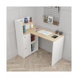 Frefly Store L Çalışma Masası Kitaplıklı Dolaplı Sol Yön