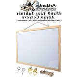 Frefly Store Laminant Beyaz Yazı Tahtası, 45X60 Cm, Ahşap Çerçeve ile - 41 Delft Blue