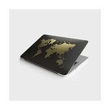 Frefly Store Laptop Sticker Notebook Pc Kaplama Etiketi Dünya Haritası Gold - 41 Delft Blue