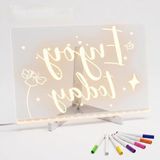 Frefly Store LED Işıklı Şeffaf Çizim Tableti, 30X20 cm Eğitici Boyama Seti ile - 41 Delft Blue