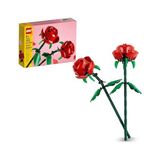 Frefly Store LEGO Botanicals Gül 40460 | Yetişkinler Için Ayarlanabilen 2 Gül Içeren Dekoratif Yapay Çiçek Modeli Yapım Seti, Sevgililer Günü Hediyesi (120 Parça)