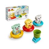 Frefly Store LEGO Duplo Ilk Banyo Zamanı Eğlencesi: Yüzen Hayvan Treni 10965 – 1.5 Yaş ve Üzeri Çocuklar Için Eğitici Hediye Fikri, Su Aygırı, Ördek ve Kutup Ayısı Içeren Yaratıcı Oyuncak Yapım Seti (14 Parça)