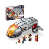Frefly Store LEGO Marvel Hoopty 76232-8 Yaş ve Üzeri Kız ve Erkek Çocuklar Için Süper Kahraman Hediyesi Fikri, Uzay Gemisi ve 3 Minifigür Içeren Eğlenceli Dekoratif Yaratıcı Oyuncak Yapım Seti (420 Parça)