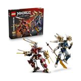 Frefly Store LEGO Nınjago Ikiz Titan Robotları 71870 | 12 Yaş ve Üzeri Çocuklar Için Oni Savaşçısı ve Nya Minifigürleri Içeren Oyuncak Yapım Seti, Doğum Günü Hediyesi, 1707 Parça