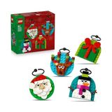 Frefly Store LEGO Yılbaşı Süsü Koleksiyonu 40744 – 6 Yaş ve Üzeri Çocuklar Için Renkli Asılabilen Hediye, Noel Baba, Kardan Adam ve Ren Geyiği Yılbaşı Ağacı Süsleri Içeren Yaratıcı Oyuncak Yapım Seti (153 Parça)