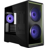 Frefly Store Lian Li Vector V150 Bilgisayar Kasası Siyah | Micro-Atx Orta Boy Kasa, Back Connect, Usb-C, Temperli Cam ve Argb Fanlar, Güçlü Soğutma ve Temiz Yapılar Için - 130 W