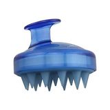 Frefly Store - LOM1033 Saç Derisi Masaj Şampuan Fırçası, Yetişkin, Çocuk ve Evcil Hayvan Için Yumuşak Silikon Dişli Duş Şampuan Fırçası (Mavi)