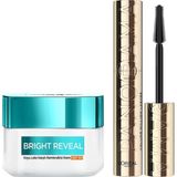 Frefly Store L’oréal Paris Bright Reveal Koyu Leke Karşıtı, Cilt Tonu Eşitleyici SPF50 Nemlendirici Krem Niasinamid 50ML & Panorama Hacim Veren Maskara Siyah - 001 Brown