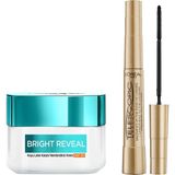 Frefly Store L’oréal Paris Bright Reveal Koyu Leke Karşıtı, Cilt Tonu Eşitleyici SPF50 Nemlendirici Krem Niasinamid 50ML & Telescopic Maskara - Siyah - 001 Brown
