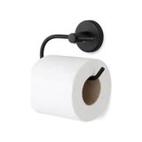 Frefly Store Lotus Siyah Açık Tuvalet Kağıtlığı, Yapışkanlı ve Vidalı Montajlı Tuvalet Kağıdı Askısı, Mat Siyah Statik Boyama, 35 mm Oval Bantlı Banyo Aksesuarı - Altın