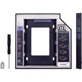 Frefly Store Lunatic 1647 9,5 mm 2,5 Inç SSD HDD Sabit Disk Için Sürücü Sata 3 (Dizüstü Bilgisayar) Sabit Sürücü Çerçevesi SSD Veya Sata Diskinizi Harddisk Yuvasına Takıp, Bu Cihaz Da Dvd/cd Okuyucusuna Takılır - 2XS - 001-Siyah