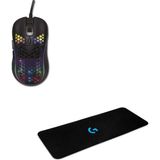 Frefly Store Lunatic Sparrow 6400 Dpı Rgb Ledli Makrolu Oyuncu Mouse +Lunatic 70 x 30 Gaming Mouse Pad - Adaçayı