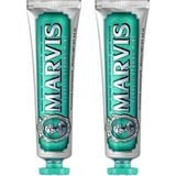 Frefly Store Marvis Classic Strong Mint Yoğun Naneli Diş Macunu 85 ml x 3 Adet Avantajlı Set - 00-Siyah - Beyaz