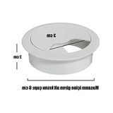 Frefly Store Masa Kapağı Için Kablo Kanalı Deliği Kapağı, Beyaz Renk, 6 cm Boyut