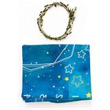 Frefly Store Mavi Uzay Macerası Baby Shower Fotoğraf Çekim Battaniyesi - 58 x 42 cm - 1 x 32 x 27 cm