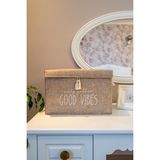 Frefly Store Mayaglory Çok Amaçlı Keçe Kapaklı Mini Kutu Organizer, Saklama Kutusu, Krem Renk, 35X23X23CM - 001-Renkli