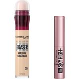 Frefly Store Maybelline New York Instant Anti Age Eraser Kapatıcı - 00 Ivory & Sky High Mini Maskara Hediyeli - --