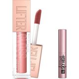 Frefly Store Maybelline New York Lifter Gloss Nemlendirici Dudak Parlatıcısı - 003 Moon & Mini Lash Sensational Sky High Maskara Makyaj Seti - 001 Brown
