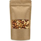 Frefly Store Meldoro Pencereli Kraft Doypack Kilitli Poşet (11X18,5 Cm) - 50 Adet - Dik Duran Kilitli Torba, Küçük Boy (Yaklaşık 100 gr Malzeme Için)