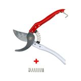 Frefly Store Metal Bağ Makası 200 mm - Profesyonel Bahçe Budama Makası, Paslanmaz Çelik Yaylı Budama Makası, Gül, Ağaç, Çalı ve Asma Kesme Makası