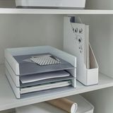 Frefly Store Metal Renkli Evrak Rafı, Şık Beyaz Tasarım - 41 Delft Blue