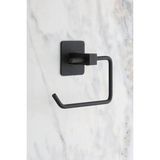 Frefly Store Metal Yapışkanlı Tuvalet Kağıdı Askısı, Siyah
