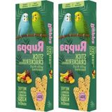 Frefly Store Meyve Aromalı 3'lü Muhabbet Kuşu Krakeri, 2 Paket