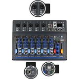 Frefly Store Midex MDX-07FXU 7 Kanal Ses Mikseri Deck Mikser (Kayıt USB Efekt)