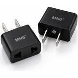 Frefly Store Mn6 M007 Amerikan Priz Dönüştürücü/türk Fişi Amerikan Sistemine Çeviren Adaptor Fiş, Siyah, 2 - 1-Siyah