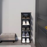 Frefly Store Modüler 6 Katlı Ayakkabılık, Dar Alanlar Için Dikey Raf Tasarımı - 010 - Beyaz