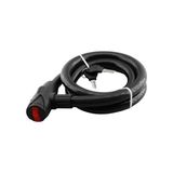 Frefly Store Motosiklet Kilidi Çap 22 mm Bisiklet Halat Zincir Çelik Kilit Hırsız Önlem Güvenlik 150 cm Kalın