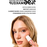 Frefly Store Nemlendirici Allık Ruj ve Göz Farı, Soft Mocha Renk, 504 Nude