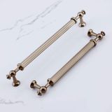 Frefly Store Nesil Çizgili 224 mm Bronz Metal Kulp Mobilya Çekmece Mutfak Dolabı Dolap Kulpları Kulpu Kulpları - 00-Siyah - Beyaz