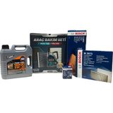 Frefly Store Netex Premium Bakım Seti Fiat Doblo 1248CC Dizel M.jet 90PS Model Yılı (2010-2015) (Liqui Moly Top Tec 4200 5W30 Motor Yağı, Bosch S0002 Hava Filtresi, M2072 Kabin Filtresi, P9256 Yağ Filtresi) - Afrika Cevizi Rengi