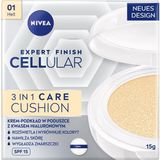 Frefly Store Nıvea Cellular Expert Finish Cushion Renkli Yüz Bakım Kremi 15ML, SPF15 Güneş Koruyucu, Açık Ton, Nemlendirici, Doğal Renk,hyaluron,kolajen