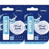 Frefly Store Nıvea Hydro Care Spf 15 Güneş Korumalı Dudak Bakım Kremi 4,8g X2 Adet