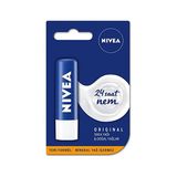 Frefly Store Nıvea Original Care Dudak Bakım Kremi (4,8 Gr), 24 Saat Nem, Shea Yağı ve Doğal Yağlar, Gün Boyu Yumuşacık Dudaklar