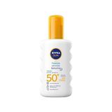 Frefly Store Nıvea Sun SPF50 Anında Güneş Koruyucu Sprey 200ML, Hassas Ciltler Için Yatıştırıcı, Uva Uvb Koruması