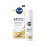 Frefly Store Nıvea Sun SPF50 Nemlendirici Primer Serum 30ML, Makyaj Bazı, Hyaluron, Antioksidan, Yüksek Güneş Koruyucu - 0-Siyah - 100 cm