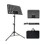 Frefly Store Nota Kağıdı Için Müzik Standı, Taşıma Çantalı Ayarlanabilir Müzik Standı, Profesyonel Müzik Kitabı Tutucu, Gitar, Ukulele, Keman Çalarlar Için Müzik Kağıdı Tutucu (1 Paket)