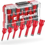 Frefly Store Orijinal Einhell M-Case 7 Parça Fayans Delme Ucu Seti (Kuru Kesim Için M14 Bağlantılı, 7 mm Elmas Kaplamalı, Uzun Kullanım Ömrü, Küçük Çaplar Için Soğutma Özelliği, Saklama Kutusu Dahil) - 49500400