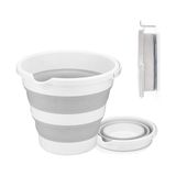 Frefly Store Orret Home 12.8 Litre Katlanabilir Kova – Akordiyon Tasarımlı Katlanır Temizlik ve Araç Yıkama Kovası, Gri Renk, Bebek Yıkama ve Ev Içi Kullanıma Uygun Portatif Kova - 0 - 199 ml - 000-Siyah