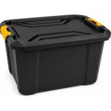 Frefly Store Orret Home 40 Litre Büyük Saklama Kutusu, Kilitli Kapaklı Plastik Organizer, Takım Sandığı, Oto Bagaj Organizeri, Garaj Atölye Eşya Depolama Kutusu (40 Litre) - 001-Renkli